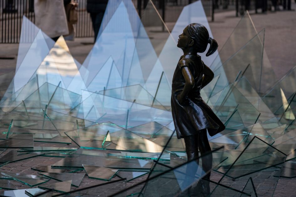 Fearless Girl and Glass ceiling